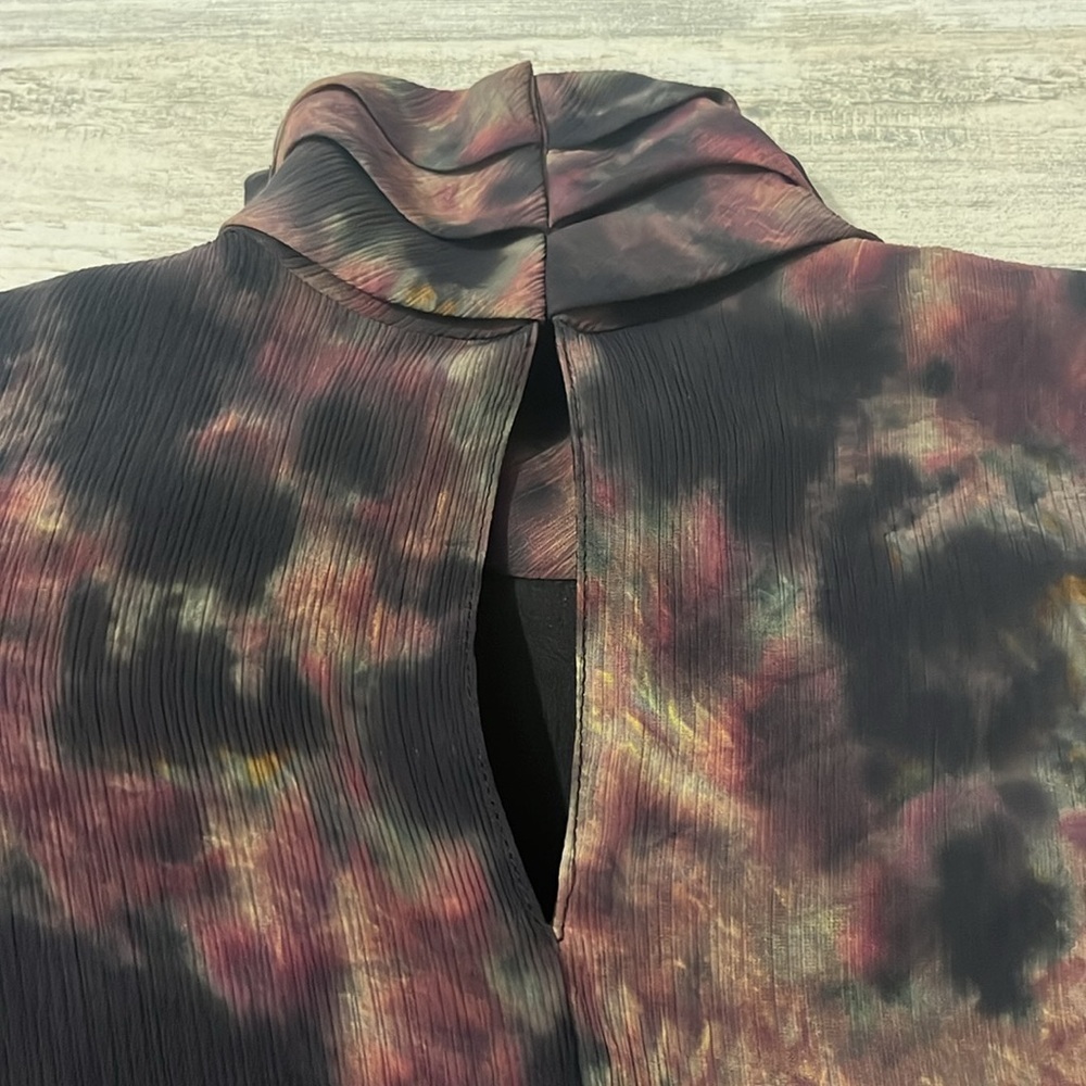 Amanda Uprichard Tie Dye High Neck Dress Size XS - Picture 7 of 9